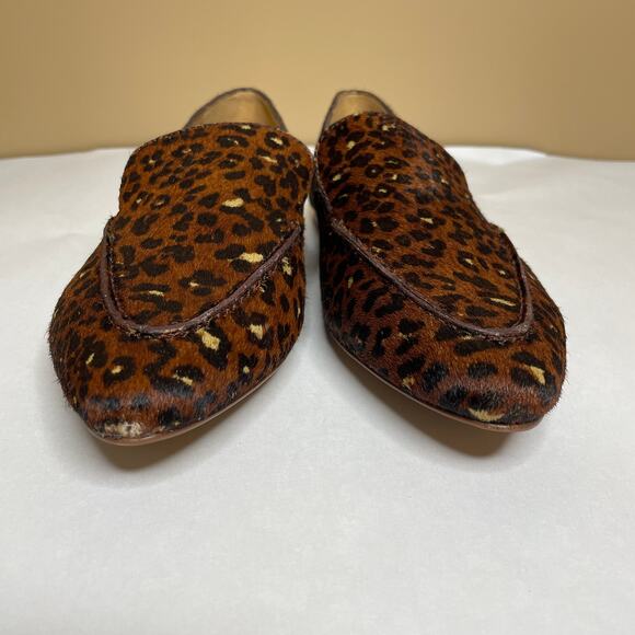 Madewell The Frances Skimmer Leopard Brown Black Flats Loafers 9.5 - Picture 7 of 11